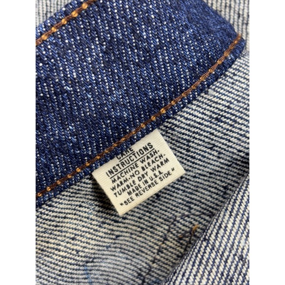 Vintage AFSCME White Oak Cone Denim Mens Vest XL 30th Convention Vegas 1992 NEW - Picture 16 of 16